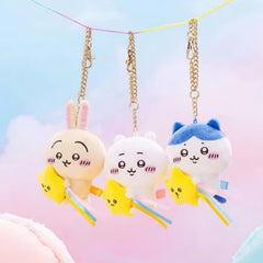 Chiikawa Star Plush Keychain