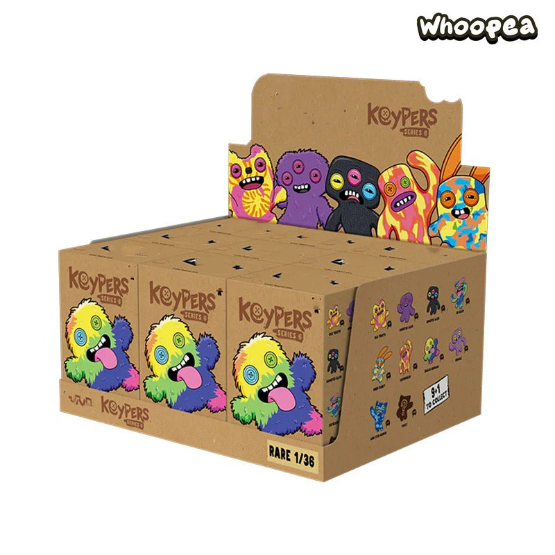 Fuggler Funny Ugly Monster Keypers V6 Series Plush Key Chain Dolls, Blind Box