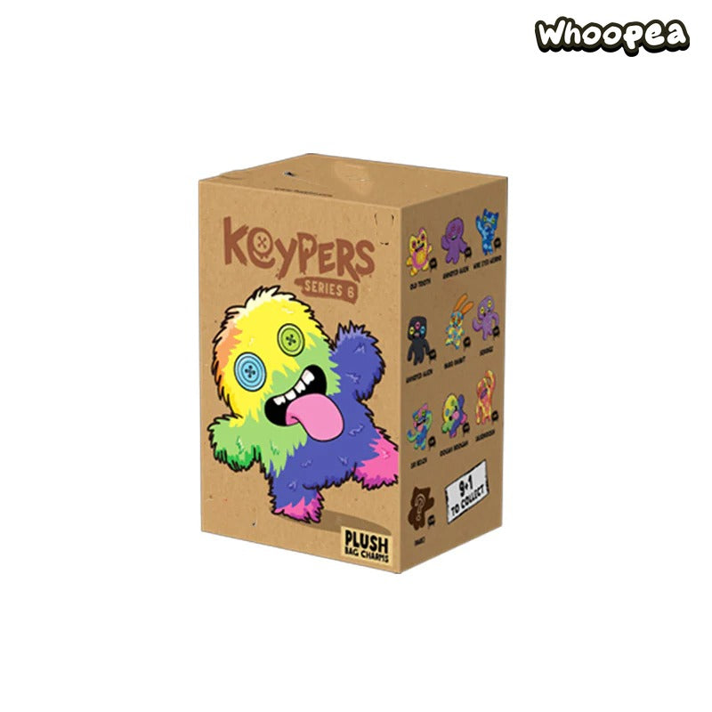 Fuggler Funny Ugly Monster Keypers V6 Series Plush Key Chain Dolls, Blind Box