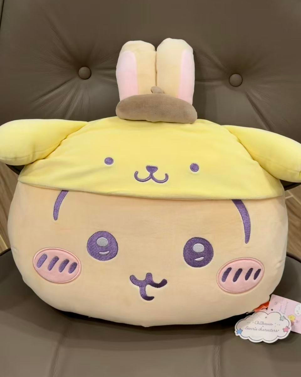 Chiikawa × Sanrio Characters | Head Shaped Cushion