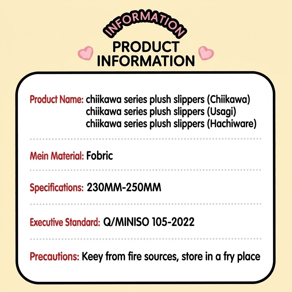 Chiikawa | Fuzzy Slippers