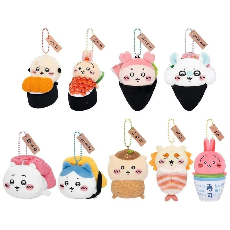 Chiikawa Sushi Series Plush Keychain