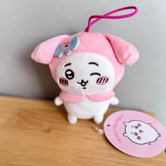 Chiikawa Sanrio Collab Plush Keychain