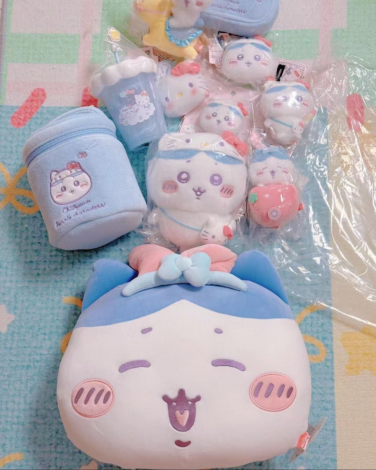 Chiikawa × Sanrio Characters | Head Shaped Cushion