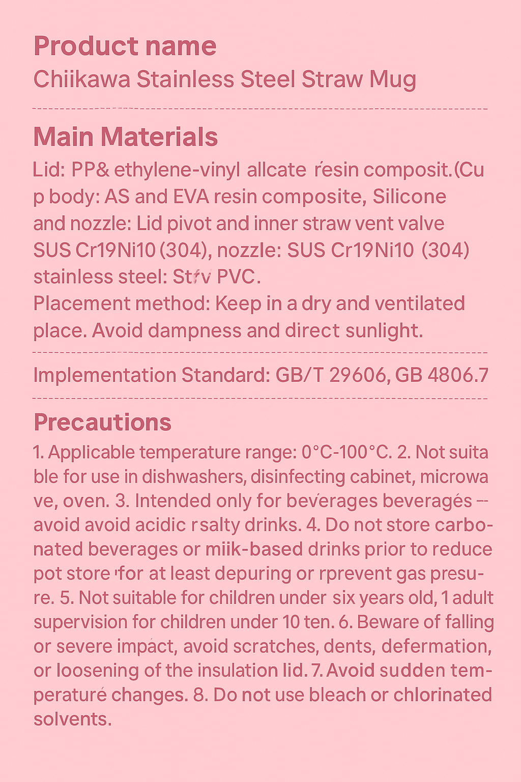 Chiikawa | Straw Steel Thermos